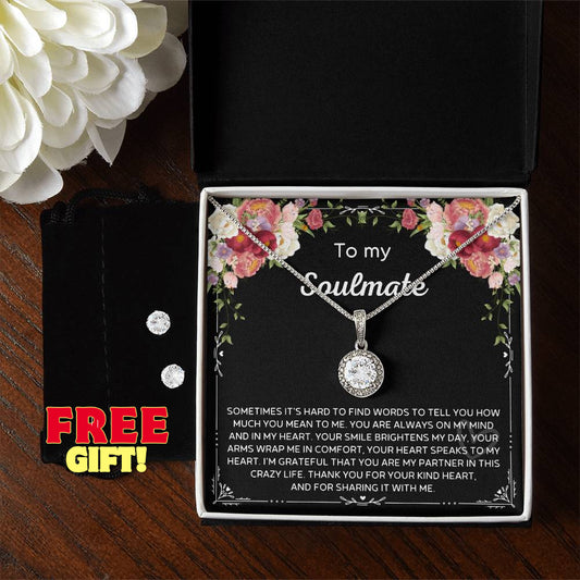 To my soulmate necklace Eternal Hope Necklace soulmate necklace message card soulmate gift necklace