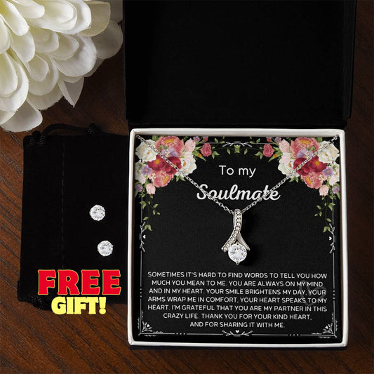 To my soulmate necklace Alluring Beauty Necklace soulmate necklace message card soulmate gift necklace