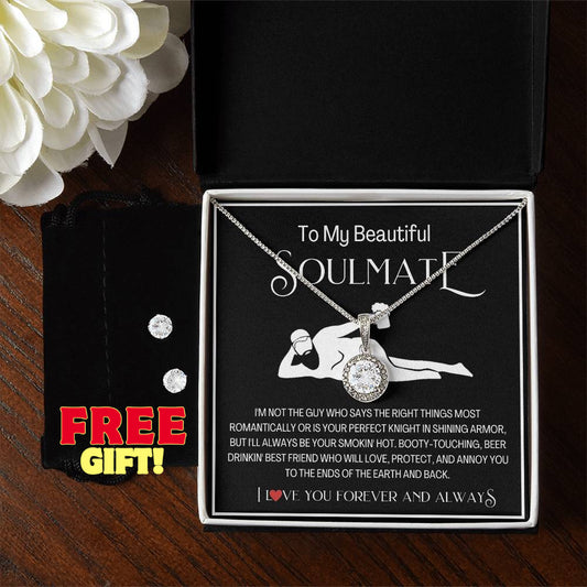 Dad Bod To my soulmate necklace Eternal Hope Necklace soulmate necklace message card soulmate gift necklace