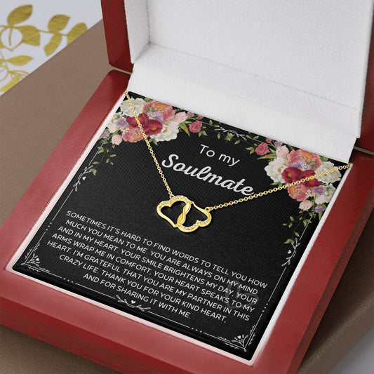 To my soulmate necklace Everlasting Love Necklace soulmate necklace message card soulmate gift necklace