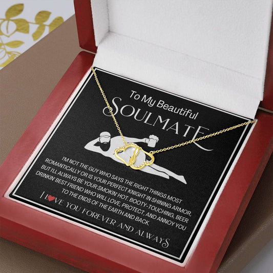 Dad Bod To my soulmate necklace Everlasting Love Necklace soulmate necklace message card soulmate gift necklace