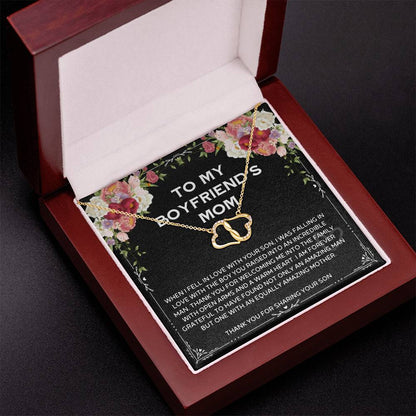 To My Boyfriend Mom Everlasting Love Necklace, Custom Birthday Mother's Day Gifts For Mother In Law Mother's Day Gifts For Boyfriend Mom From Girlfriend