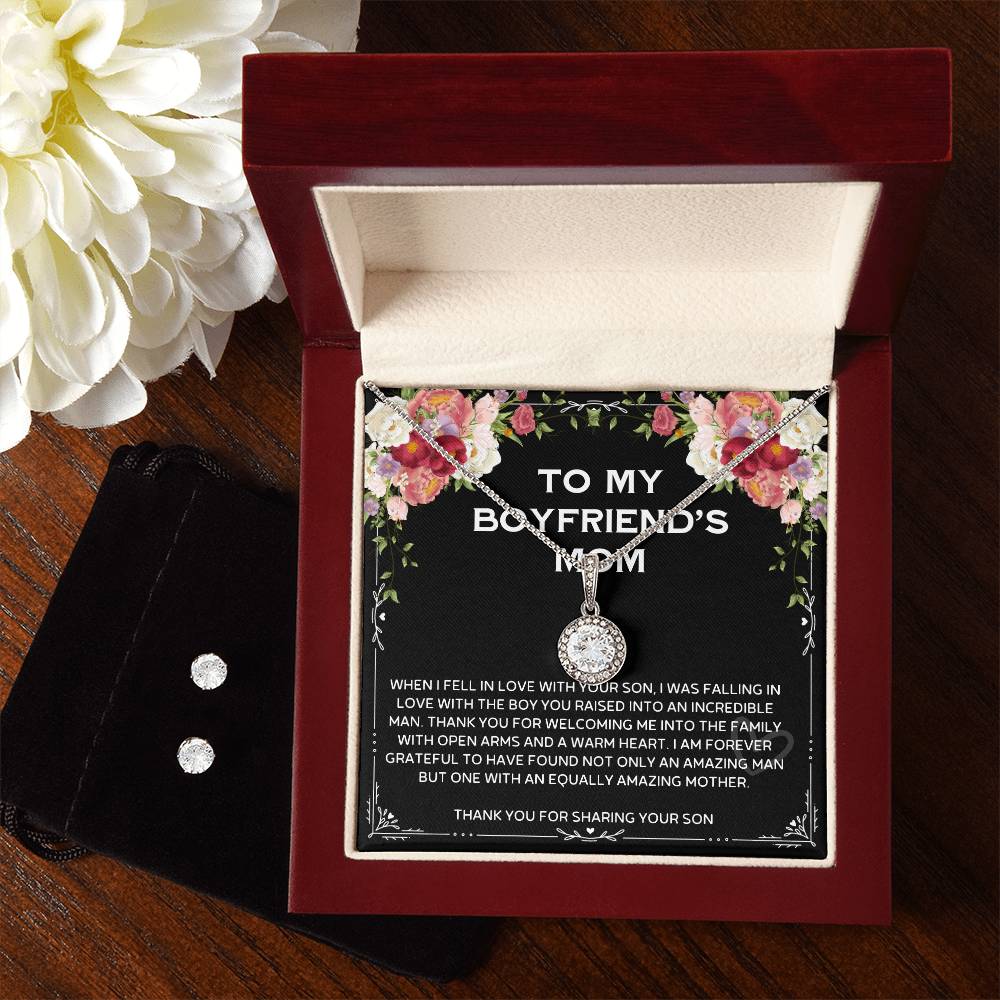 To My Boyfriend Mom Eternal Hope Necklace, Custom Birthday Mother's Day Gifts For Mother In Law Mother's Day Gifts For Boyfriend Mom From Girlfriend