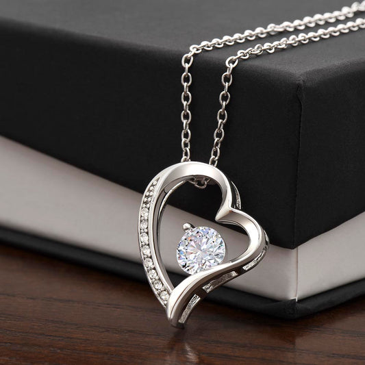 Forever Love Heart Necklace (No Message Card)