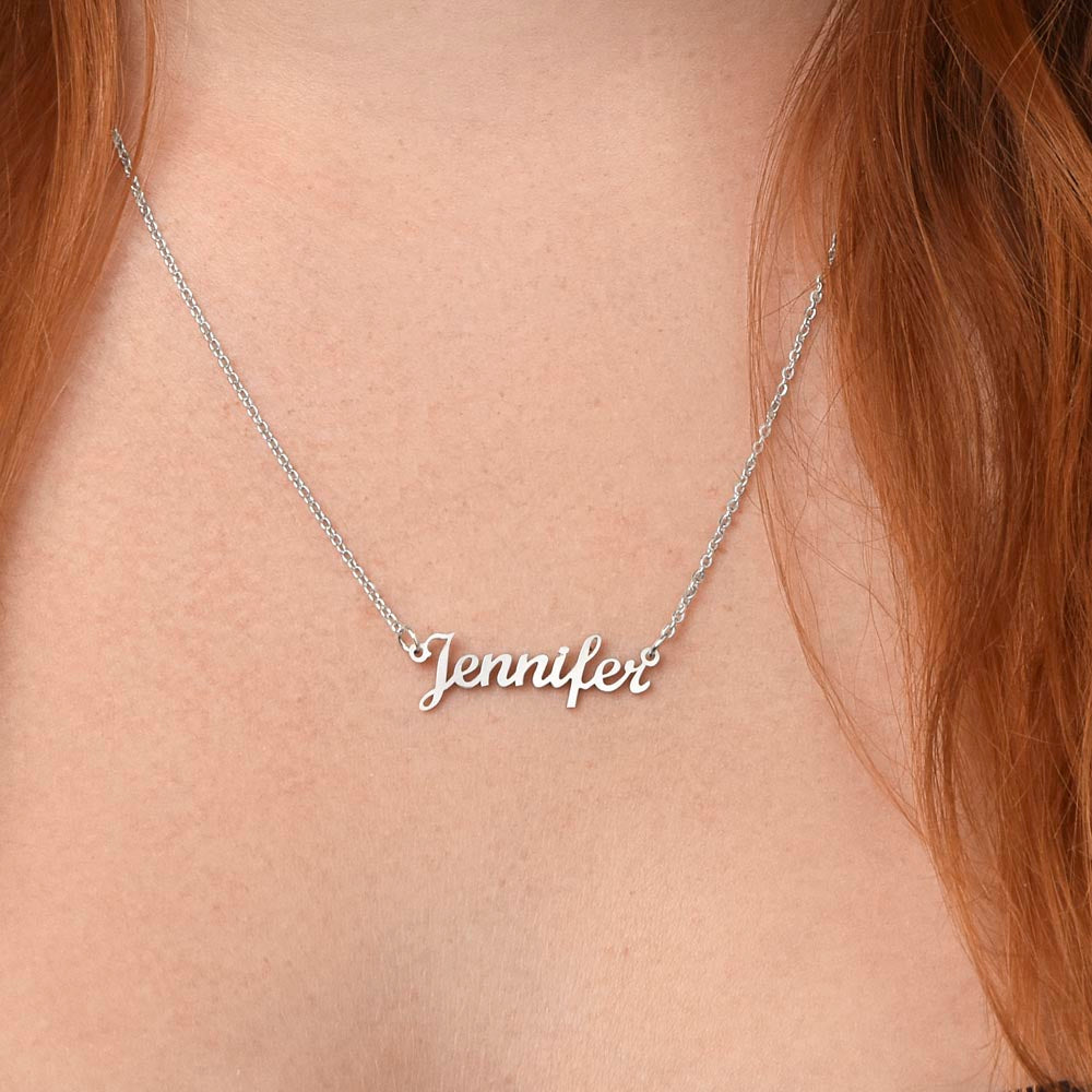 Personalized Soulmate Necklace, Custom Name Necklace Gold Name Necklace with Box Chain Perfect Gift for Her Personalized Gifts, Gifts for Girlfriend, Gifts for Wife