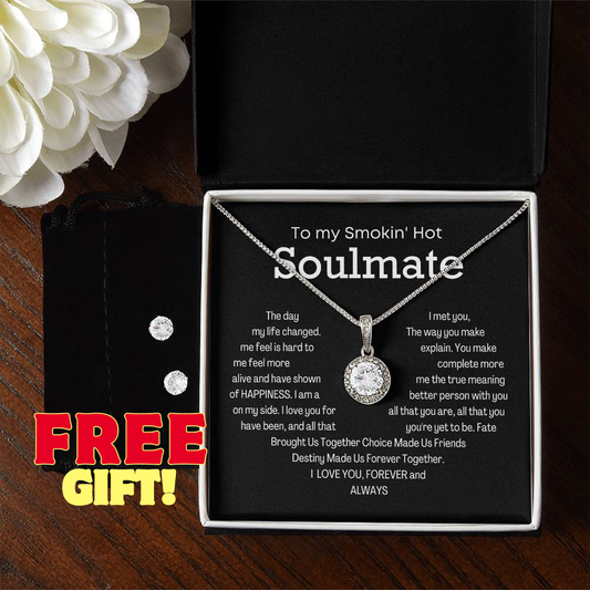 Eternal Hope Necklace To My Smokin' Hot Soulmate Gift for Anniversary Birthday Valentine with Message Card
