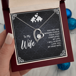 To my wife you are the missing puzzle piece Forever Love Necklace