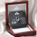 To my wife you are the missing puzzle piece Forever Love Necklace