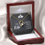 To my wife you are the missing puzzle piece Forever Love Necklace