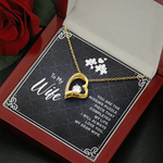 To my wife you are the missing puzzle piece Forever Love Necklace