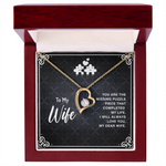 To my wife you are the missing puzzle piece Forever Love Necklace