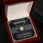Love Knot Necklace To My Beautiful Soulmate message card