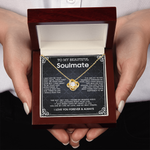 Love Knot Necklace To My Beautiful Soulmate message card