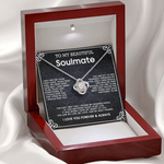 Love Knot Necklace To My Beautiful Soulmate message card