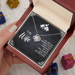 To my wife you are the missing puzzle piece Love Knot Necklace