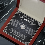 Love Knot Necklace To My Beautiful Soulmate message card