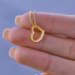 To my Soulmate Delicate Heart Necklace No message card