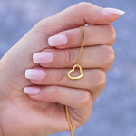 To my Soulmate Delicate Heart Necklace No message card