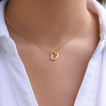 To my Soulmate Delicate Heart Necklace No message card