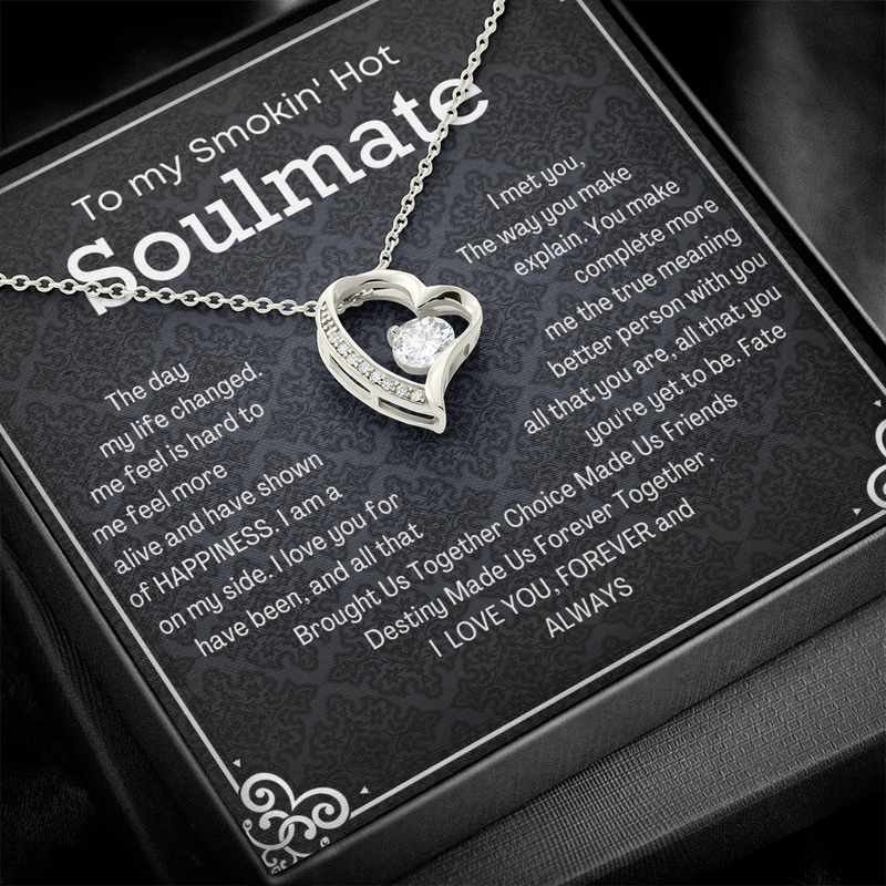 Forever Love Necklace Soulmate message card