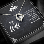 To my wife you are the missing puzzle piece Forever Love Necklace