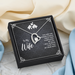 To my wife you are the missing puzzle piece Forever Love Necklace