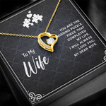 To my wife you are the missing puzzle piece Forever Love Necklace