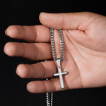 Artisan Cross Cuban Link Chain To My Husband message card